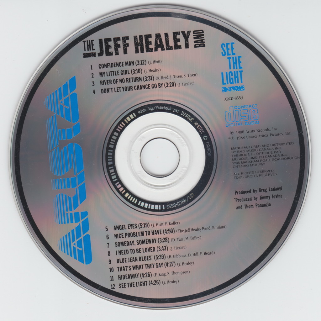 the jeff healey band see the light songs